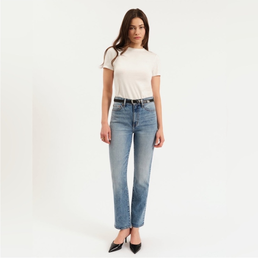 NWT DAZE DENIM Smarty Pants High Rise Slim Straight in Face To Face